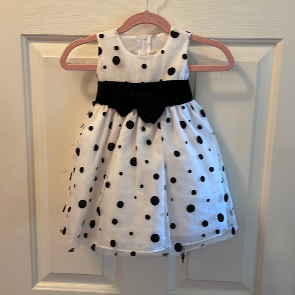 Black and white formal dress